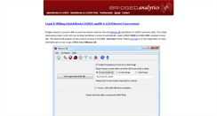 Desktop Screenshot of bridgedanalytics.com